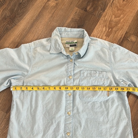 Exofficio Buzz Off Insect Shield Long Sleeve Hiking Camp Shirt Women's Large - Picture 8 of 15